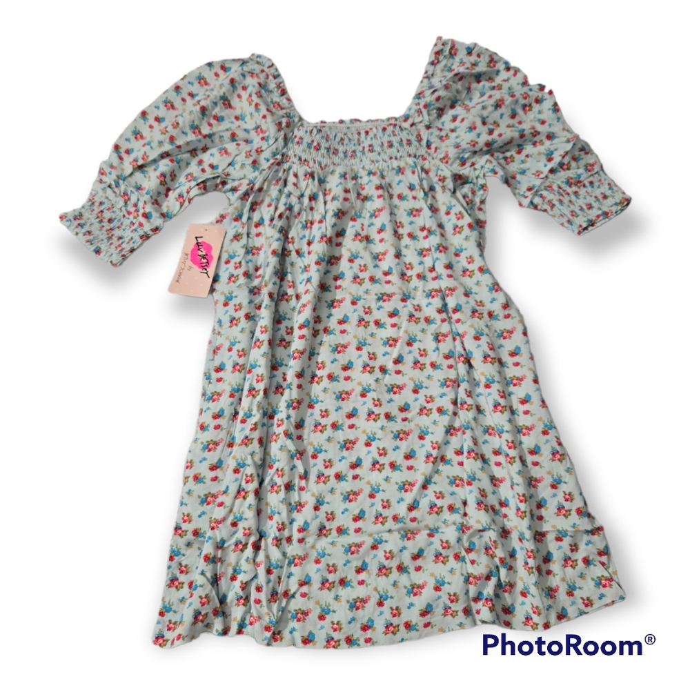 Betsey Johnson Floral Smocked Mini Dress - Picture 4 of 8